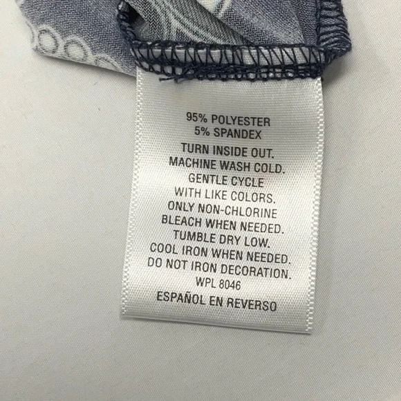 JM Collection women’s plus size 3/4 sleeve tunic with rhinestones, size 1X - Picture 6 of 8